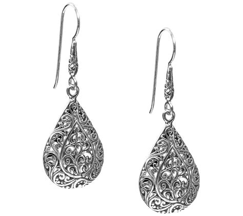 amazon silver drop earrings|artisan silver drop earrings.